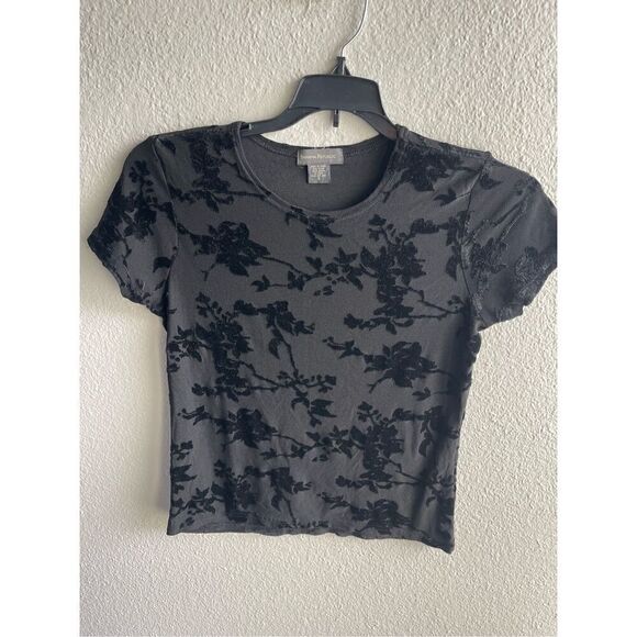 ❤️Banana Republic Floral Velvet Top - Picture 1 of 4